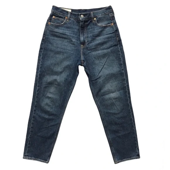 GAP mom jean high rise jeans size 29 dark wash - Picture 7 of 16